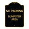 Signmission Keep Driveway Clear No Parking Day or Night, Black & Gold Aluminum Sign, 18" x 24", BG-1824-24628 A-DES-BG-1824-24628 - alternate 1